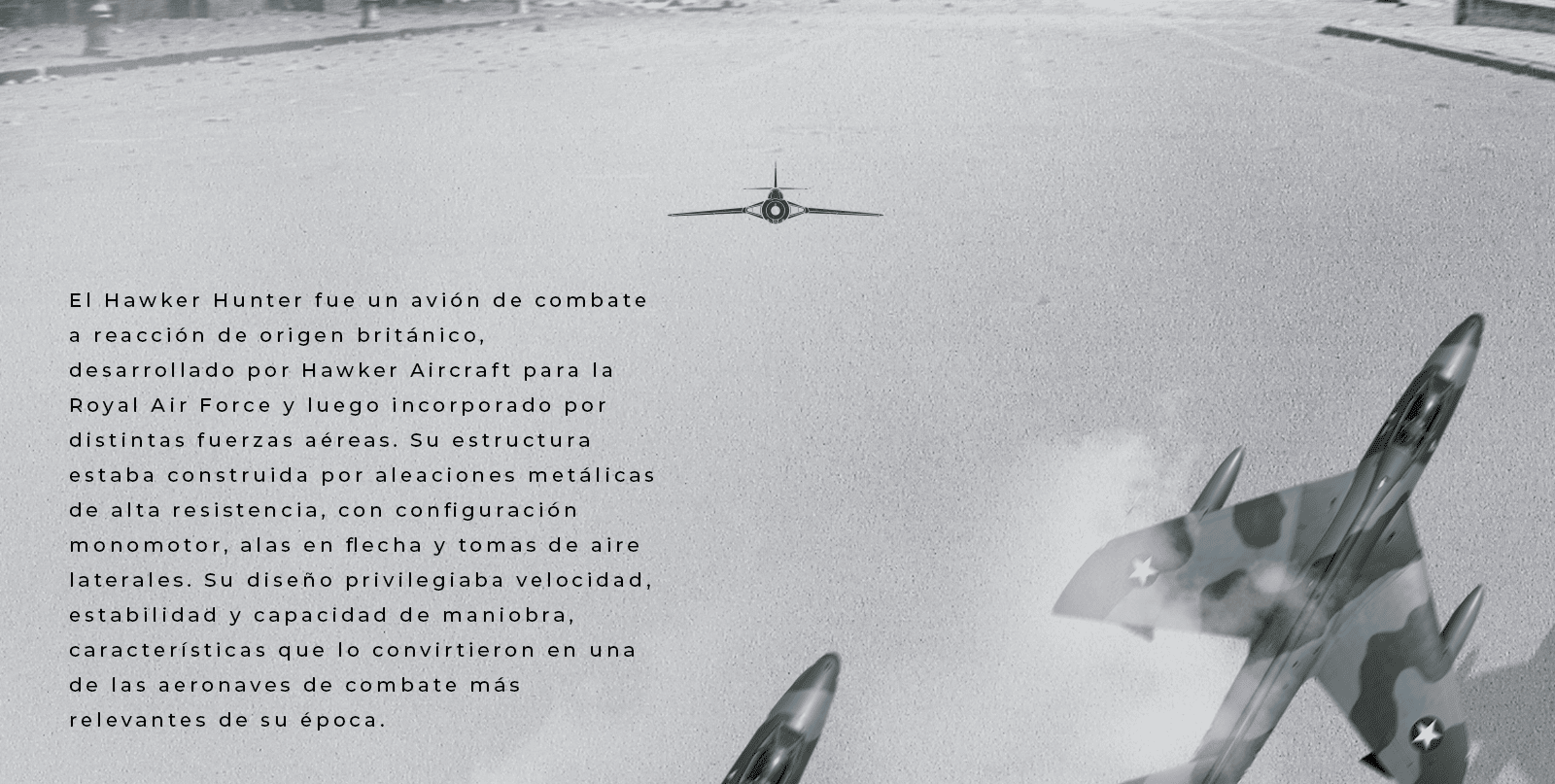 Hawker Hunters sobre Santiago
