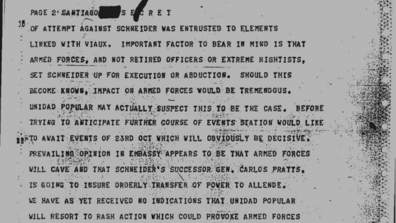 Cómo se ejecutó la orden de Nixon, Kissinger y la CIA: 