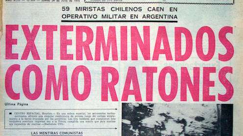 Las nuevas incógnitas que deja la Operación Colombo: la fake news de la  DINA de 1975 - CIPER Chile
