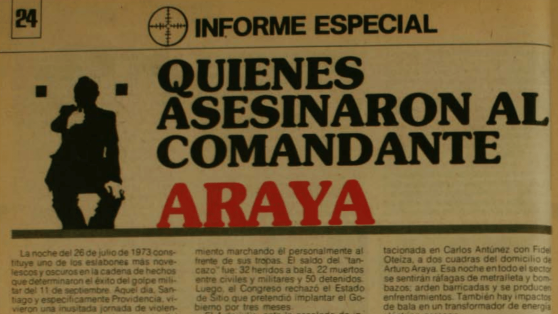 A 50 años del asesinato del edecán Araya: CIPER vuelve a publicar el reportaje que reveló que un grupo de ultraderecha cometió el crimen