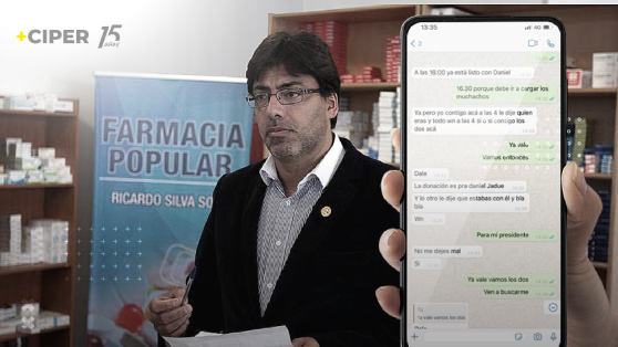 WhatsApp del exsecretario de las farmacias populares menciona una donación de uno de sus proveedores destinada a Jadue