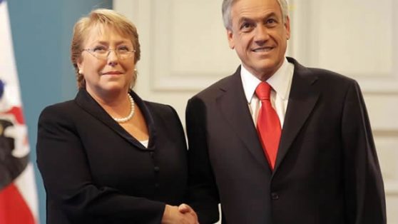 La puerta giratoria de Piñera y Bachelet