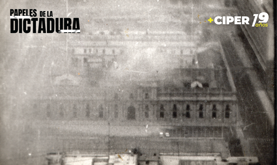 Imágenes históricas inéditas: las fotos del ataque a La Moneda tomadas por la cámara de uno de los aviones Hawker Hunter