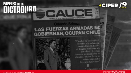 Orlando Sáenz: "Las Fuerzas Armadas no gobiernan, ocupan Chile"