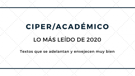 Los 20 artículos más leídos de 2020 en CIPER Académico