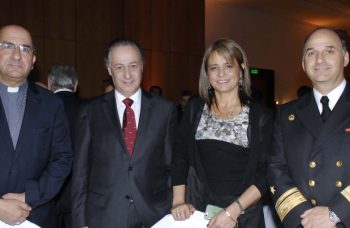 Fernando Chomali, Luis Felipe Moncada, Jacqueline Van Rysseberghe y William Corthon