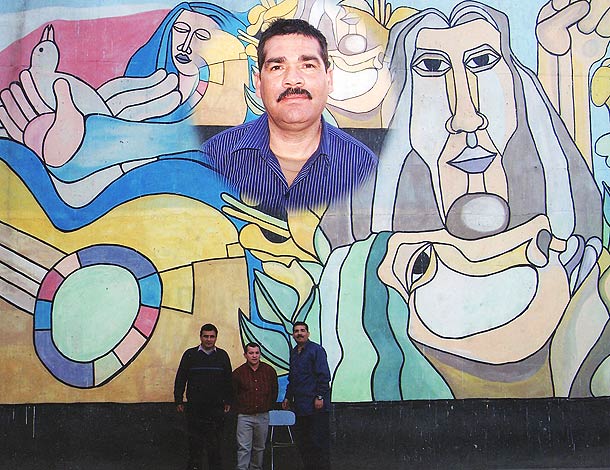 Mural confeccionado por el reo Ernesto Medel