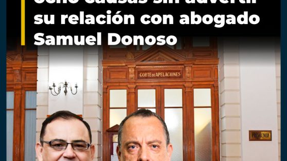Lo invitó a celebrar su ascenso a la corte: juez Ulloa intervino en ocho causas sin advertir su relación con abogado Samuel Donoso