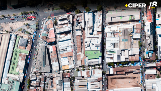 Barrio Meiggs: fotos aéreas revelan que plan de Desbordes ha despejado 13 cuadras que eran ocupadas por comercio ilegal