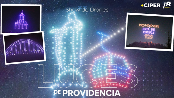 Municipalidad de Providencia pagó $36,6 millones por show de drones de diez minutos contratado sin licitación pública