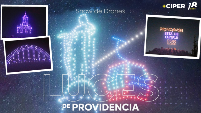 Municipalidad de Providencia pagó $36,6 millones por show de drones de diez minutos contratado sin licitación pública